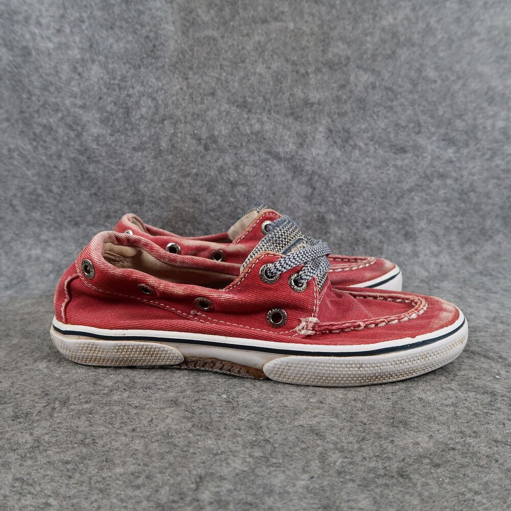 Sperry Boat Shoes Toddler Kids 11 Casual Canvas Top Sider Sneaker Flat Halyard
